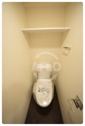 トイレ　プレサンス上町台筆ヶ崎NORTH　温水洗浄便座