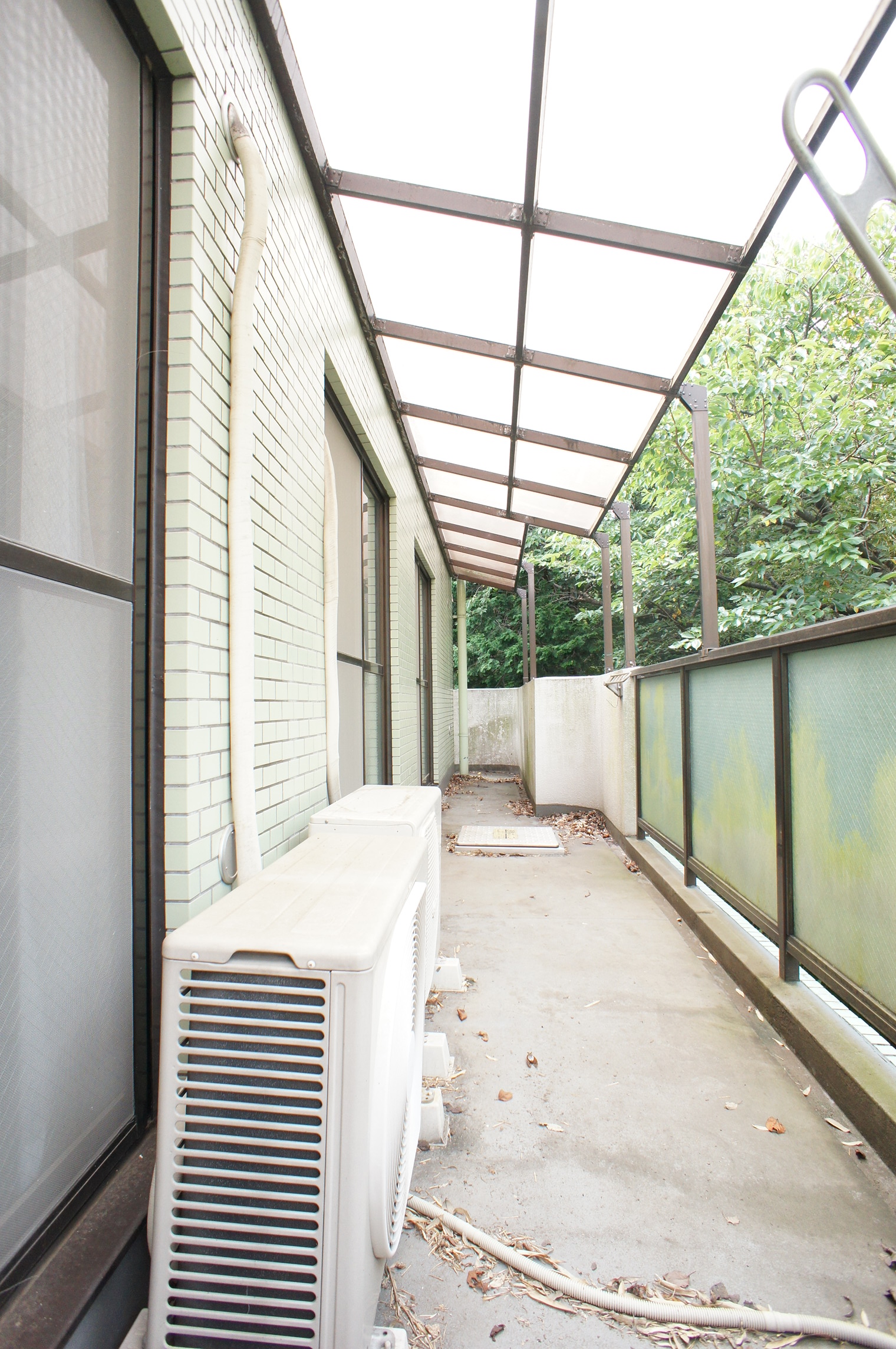 バルコニー　角部屋の為、L型のバルコニーです！