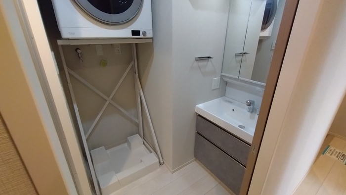 洗面設備　大阪ガスの乾太くん設置！