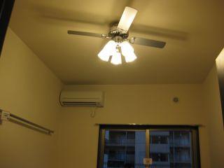その他設備　シーリンファン付き照明