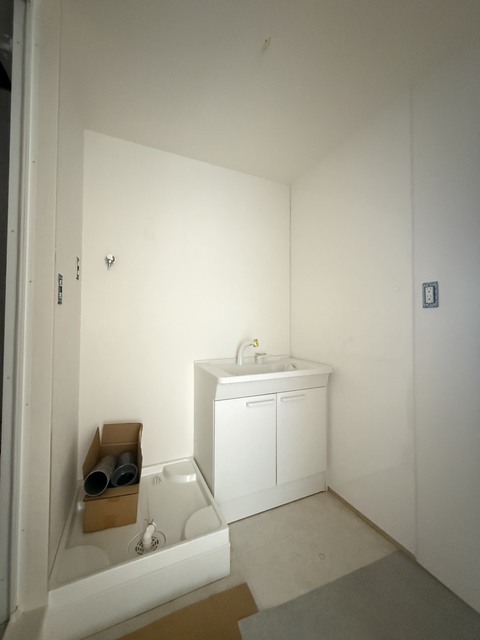 洗面設備　建設中、参考画像。現況優先。