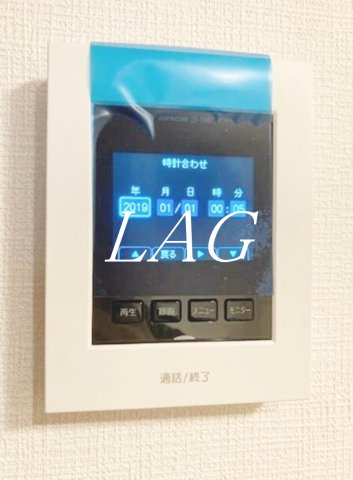 セキュリティ　モニター付きインターフォンです。