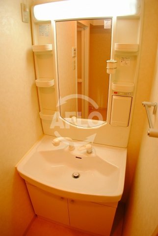 洗面設備　アルデールヒル内久宝寺　独立洗面台