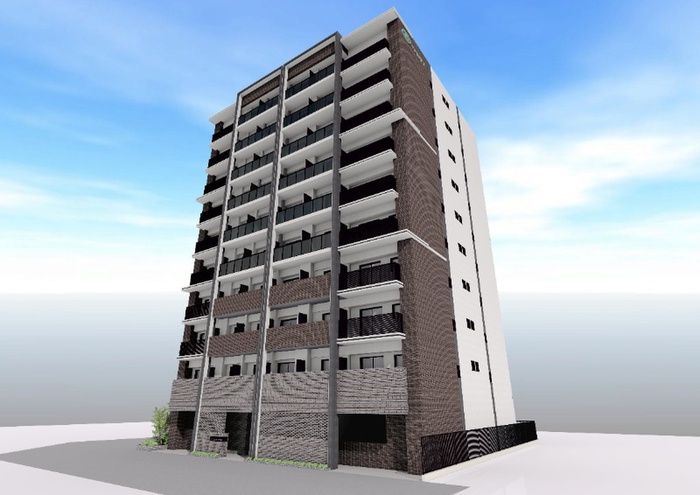 建物外観　完成模型図