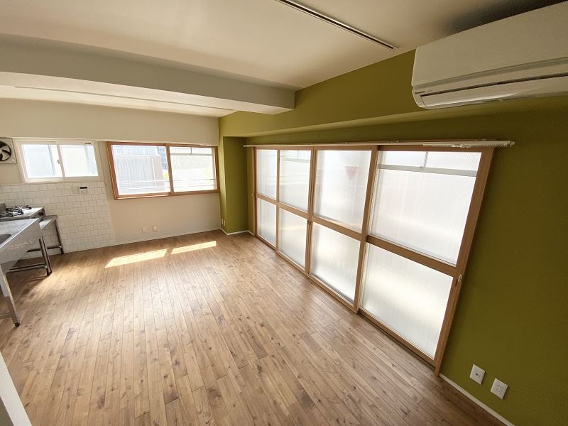 その他部屋・スペース　緑のＤＩＹ塗装仕上げがアクセントに♪