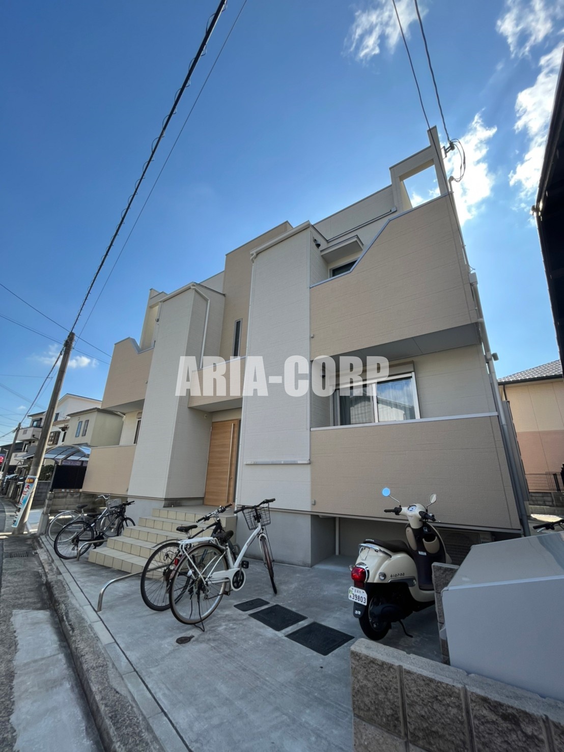 建物外観　2020年完成、大手ハウスメーカー施工デザイナーズアパート！