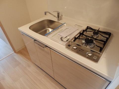 キッチン　２口ガスコンロ付（イメージ）