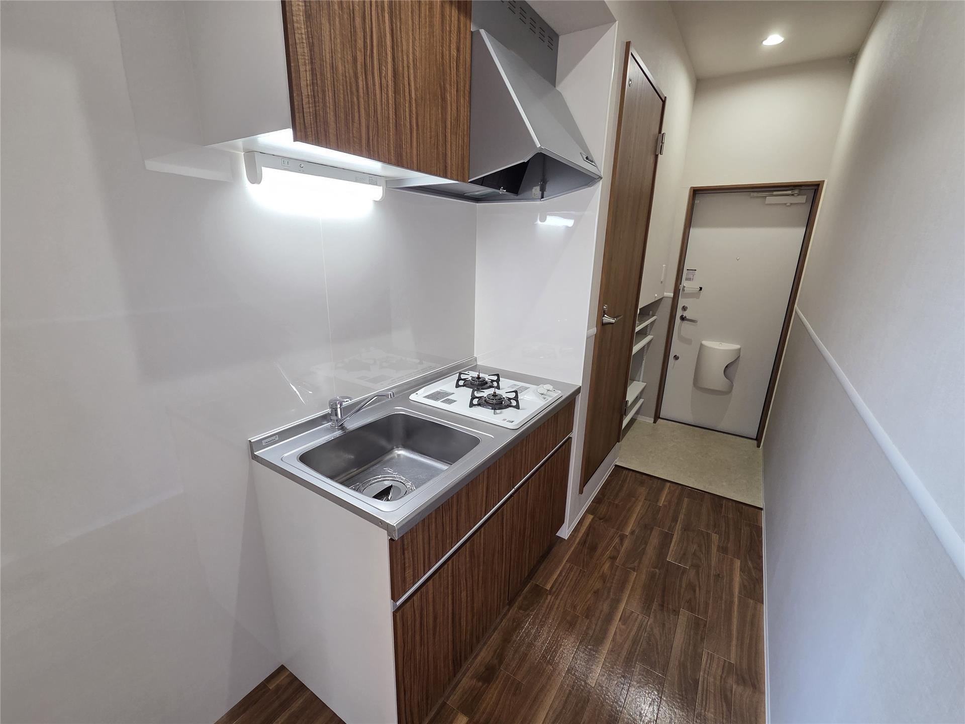 キッチン　二口コンロ付きのシステムキッチン♪