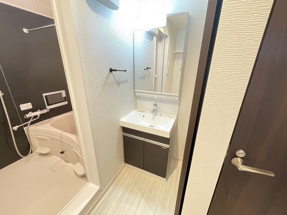 洗面設備　※別号室の写真を使用しております。