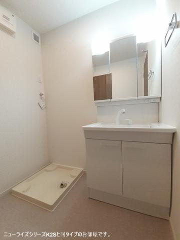 洗面設備　※同タイプ部屋の写真です。