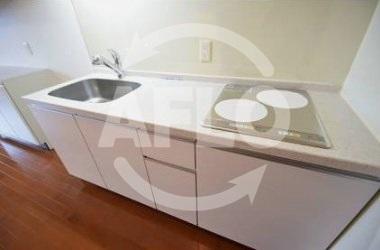 キッチン　ロイヤルパークス桃坂　2口システムキッチン