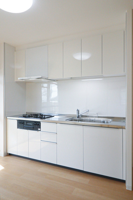 キッチン　コンロ設置済みのキッチンです