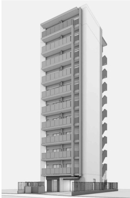 建物外観　完成パース
