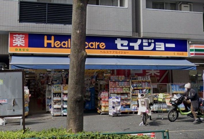 ドラックストア　くすりセイジョー白山店（ドラッグストア）まで580m
