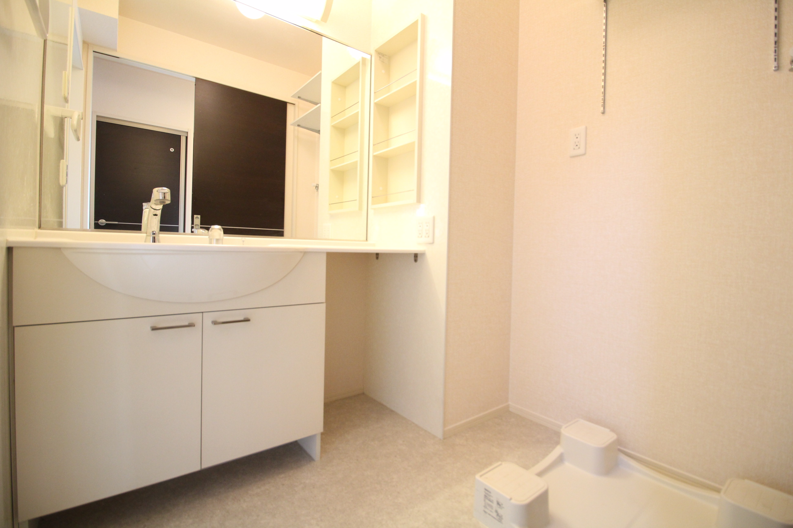 洗面設備　洗面・脱衣・洗濯機スペース♪