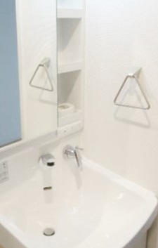 洗面設備　身支度に便利な洗面台♪