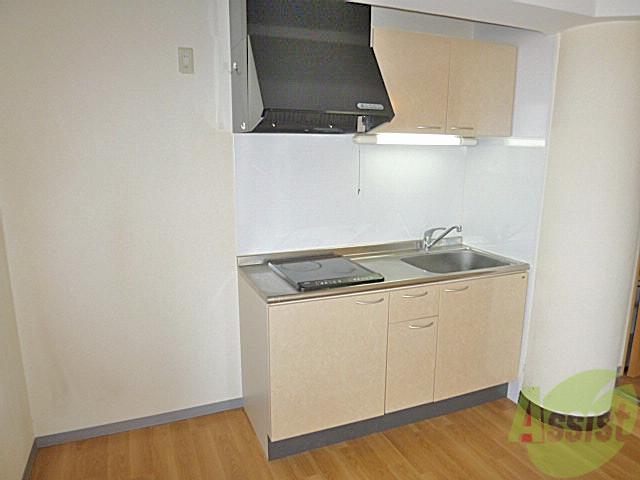 キッチン　お料理好きさん、２口コンロのＩＨシステムキッチンです。