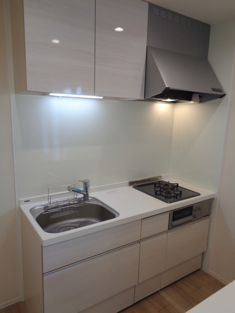 キッチン　グリル付２口コンロ