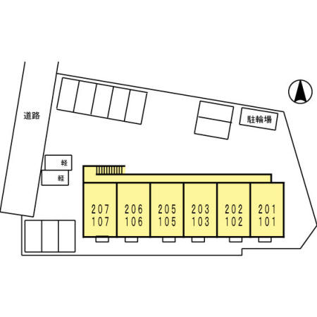 駐車場　区画図