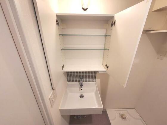 洗面設備　※別部屋の参考写真となります。（反転）