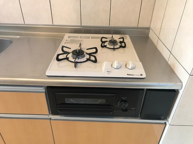 キッチン　2口ガスコンロ