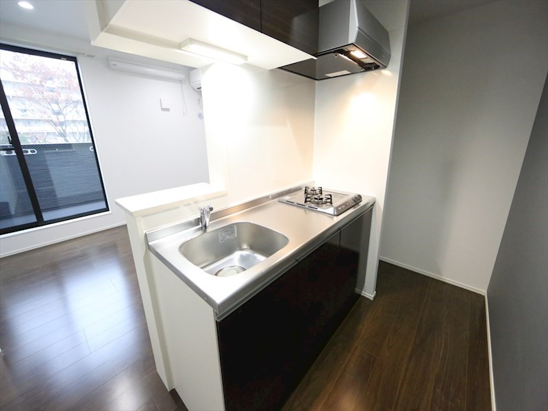 キッチン　システムキッチン（ガス2口コンロ付）カウンターキッチン