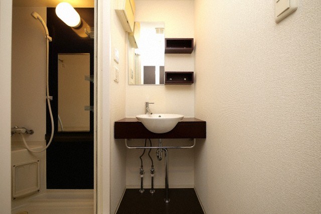 洗面設備　使いやすい洗面所です