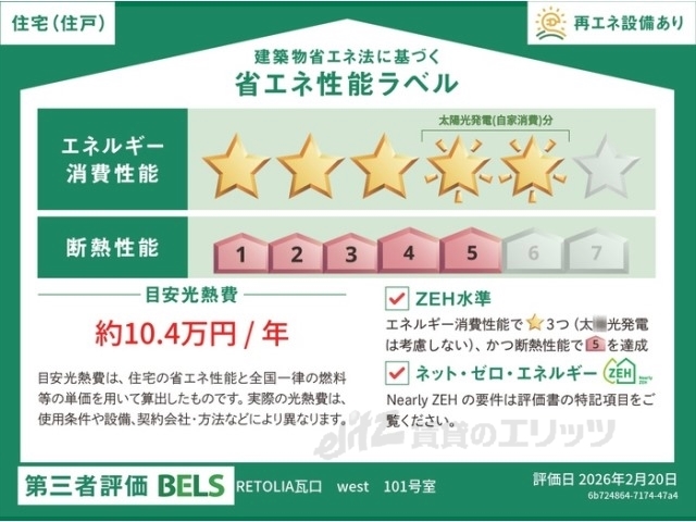 省エネ性能ラベル　省エネ性能ラベル
