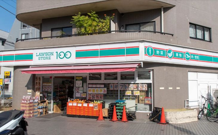 コンビニ　ローソンストア100言問橋店（コンビニ）まで442m