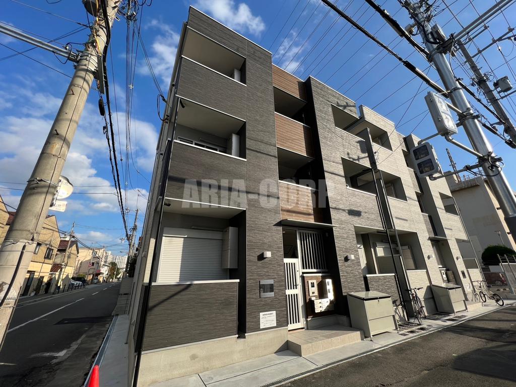 建物外観　2023年完成、全室端部屋設計のデザイナーズアパートです！
