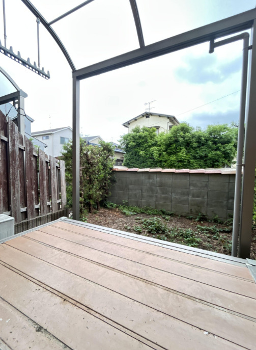 庭　簡単な家庭菜園も楽しめるお庭です