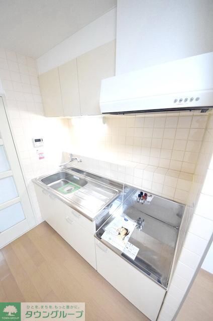 キッチン　2口コンロ設置可能広々としたキッチン