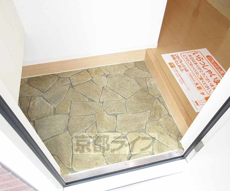 玄関　お洒落な色合い