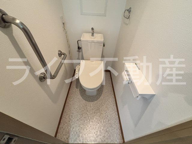 トイレ　ゆったりとした空間のトイレです
