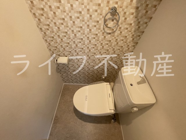 トイレ　ゆったりとした空間のトイレです