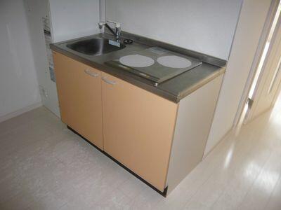 キッチン　二口ＩＨヒーター設置済