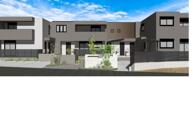 建物外観　※建築中のため実際の建物と設備等が変更になる場合がございます