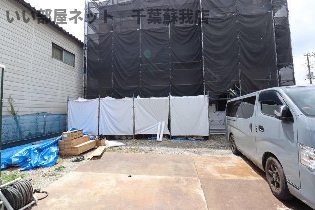 駐車場　駐車場に車を止められます