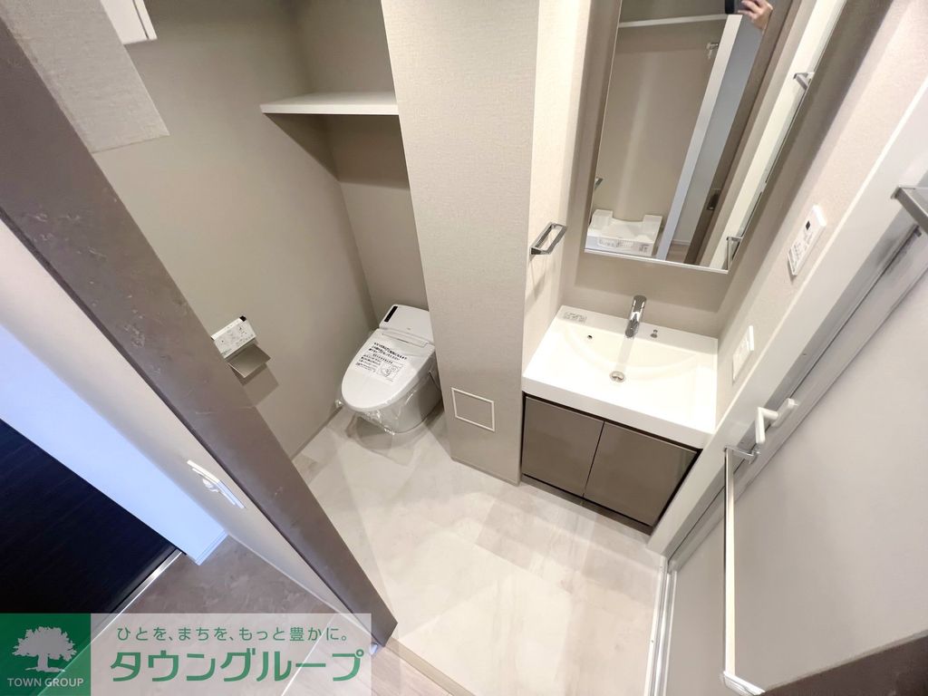 洗面設備　お問合せは(株)タウンハウジング東京へ