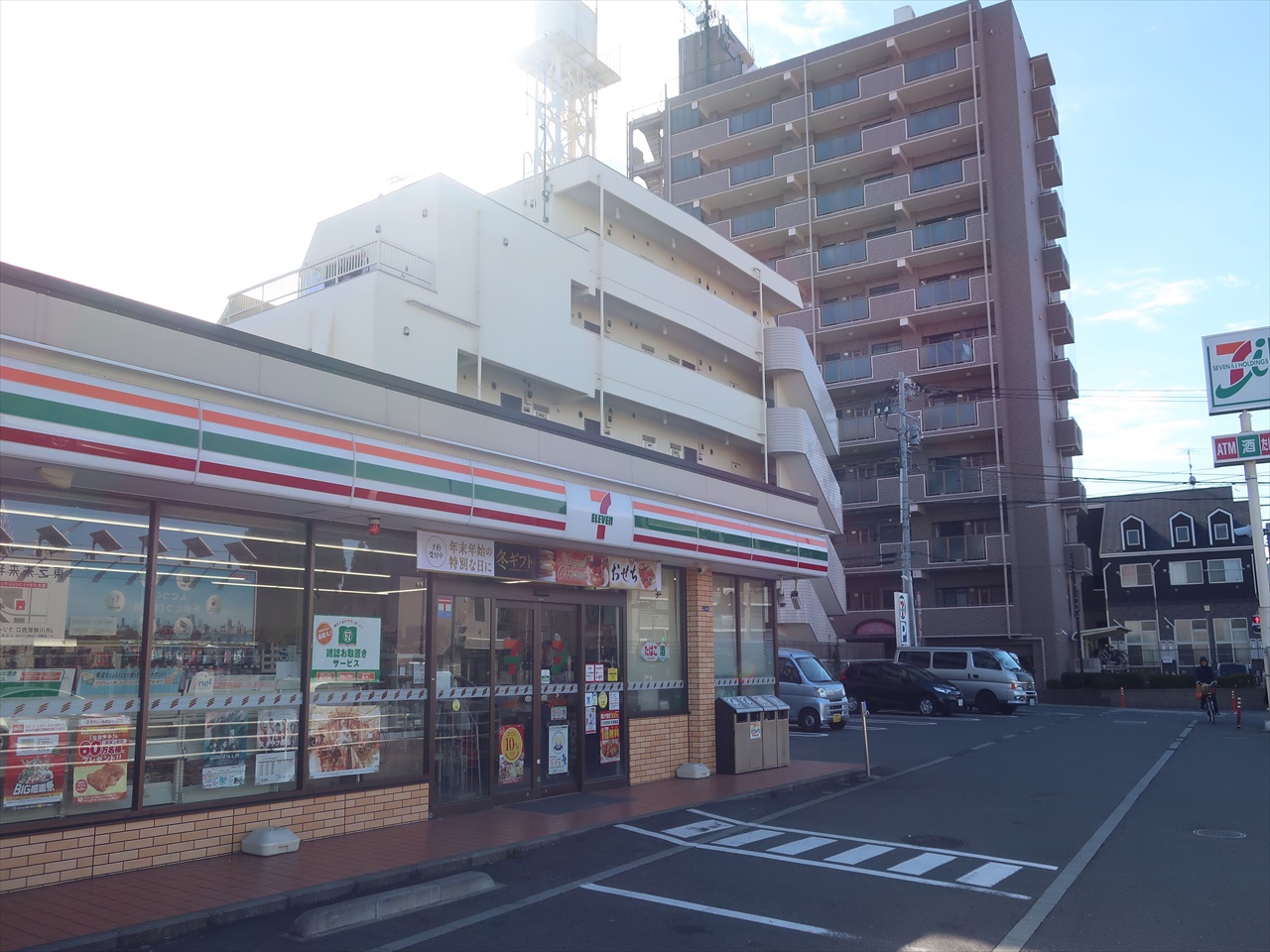 コンビニ　セブンイレブン川崎小向東店（コンビニ）まで574m