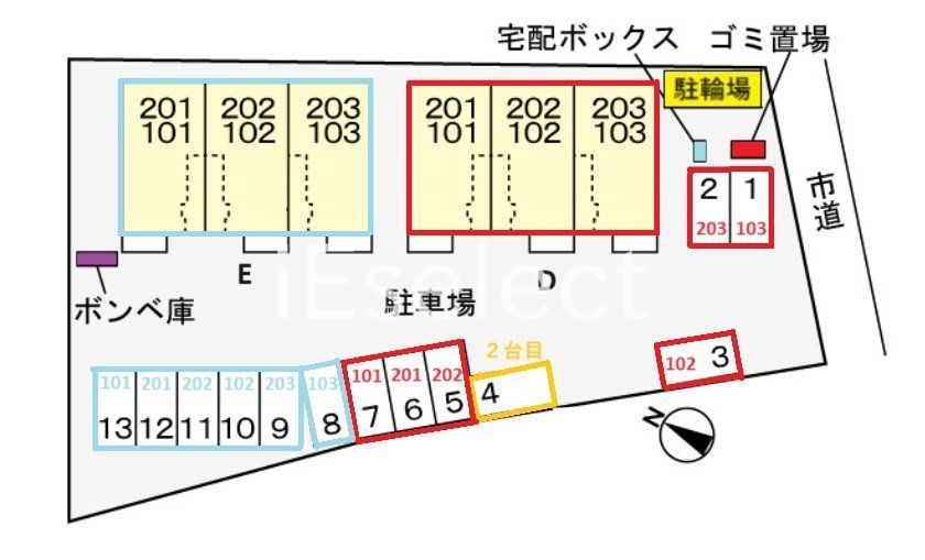 駐車場　配置図