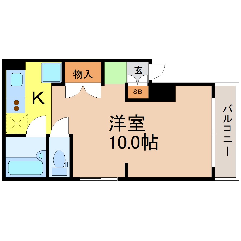 地下鉄桜通線 御器所駅 徒歩7分 3階建 築31年の間取り写真