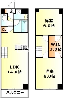 Sereno東古松の間取り写真