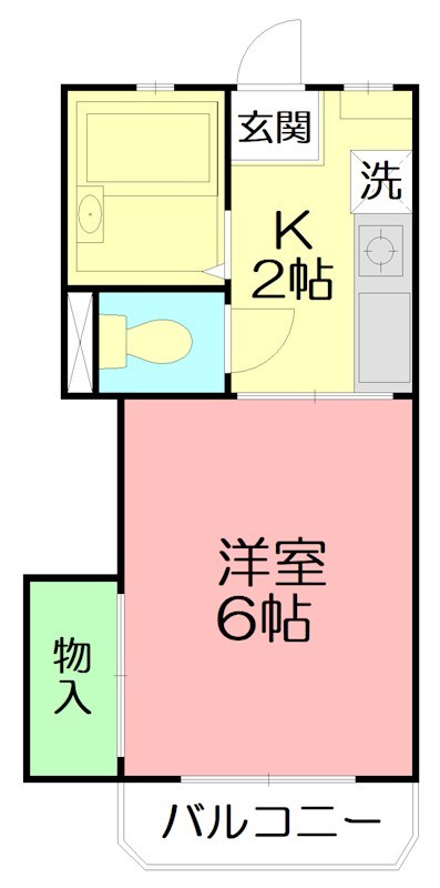 小田急小田原線 東海大学前駅 徒歩20分 2階建 築35年の間取り写真