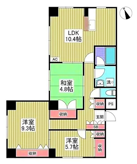 AJU稲城の間取り写真