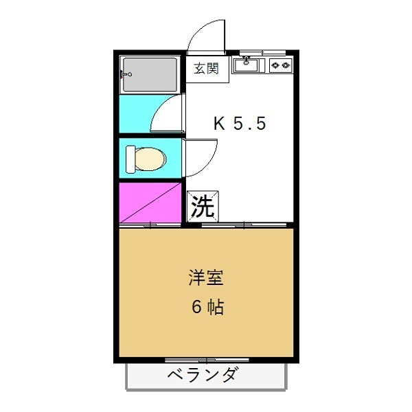 コーポ橋爪の間取り写真
