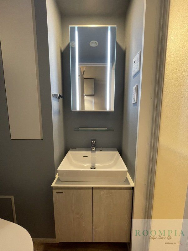 洗面設備　※同タイプの別のお部屋です。