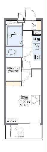 レオパレスリヴェールの間取り写真