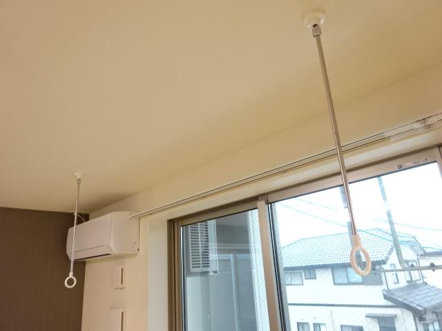 眺望　室内物干し