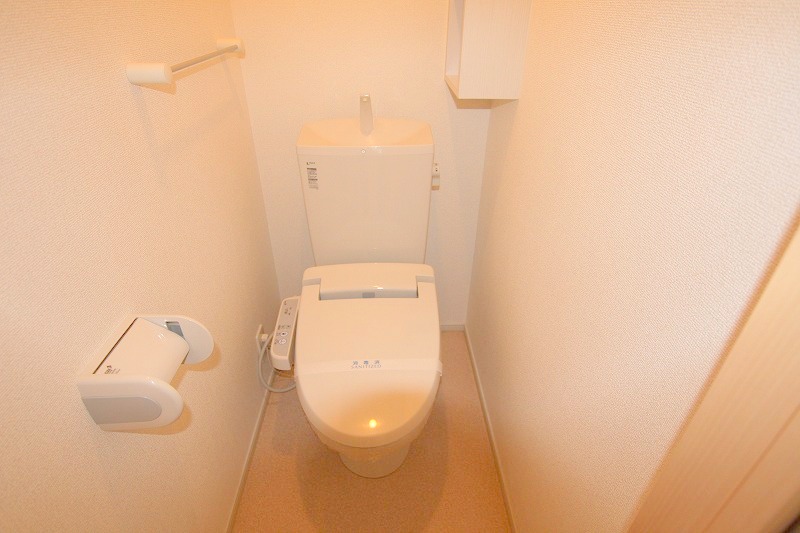 岡山電軌清輝橋線 清輝橋駅 徒歩35分 2階建 築14年のトイレ写真